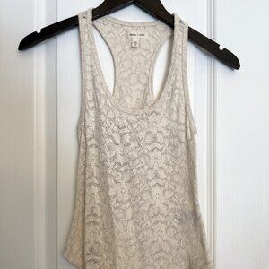 Silence + Noise Flower Lace Tank Top